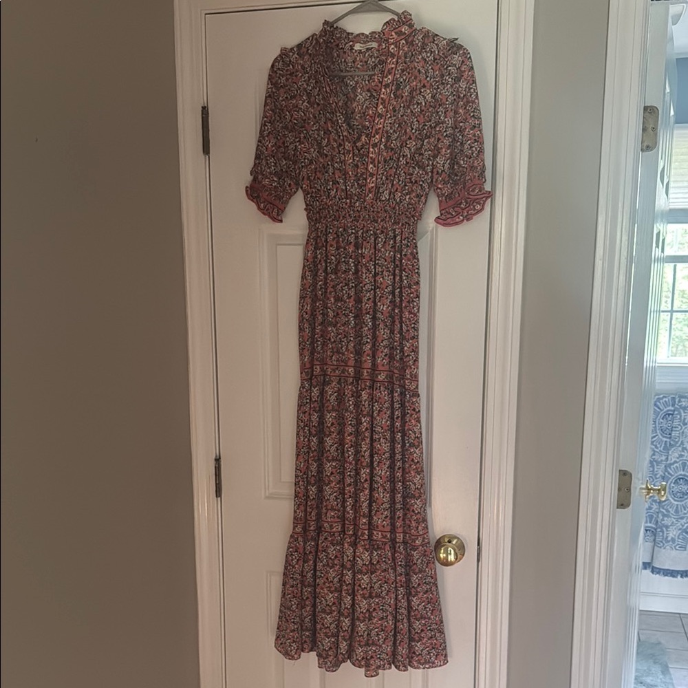 Max Studio Pink Floral Long Sleeve Dress